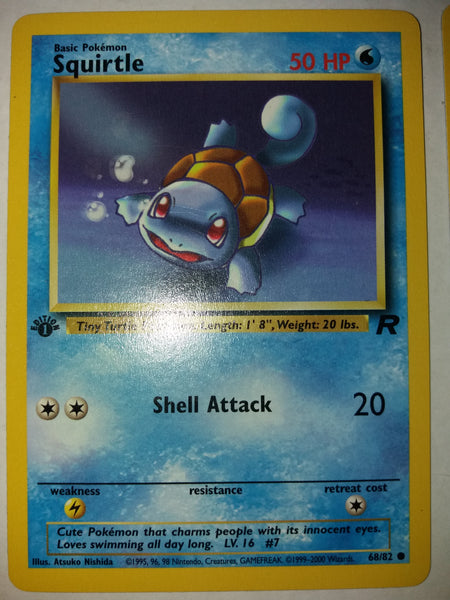68/82 Squirtle 1st Edition “Team Rocket” Nr. Mint – Mint