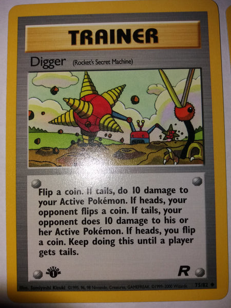 75/82 Digger 1st Edition “Team Rocket” Nr. Mint – Mint