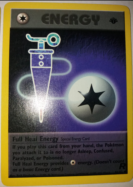 81/82 Full Heal Energy 1st Edition “Team Rocket” Nr. Mint – Mint