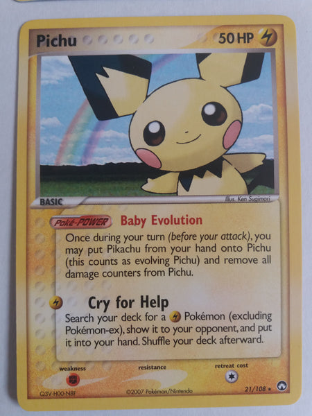 21/108 Pichu Non Holo Ex Power Keepers Set Nr Mint – Mint