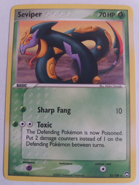 23/108 Seviper Rare Non Holo Ex Power Keepers Set Nr Mint – Mint