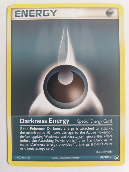 87/108 Darkness Energy Rare Non Holo Ex Power Keepers Set Nr Mint – Mint