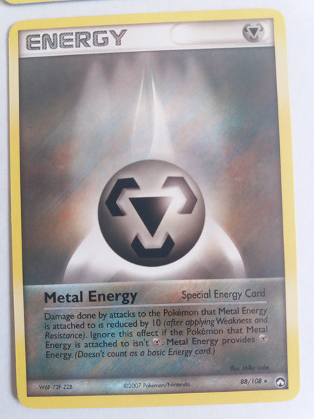 88/108 Metal Energy Rare Non Holo Ex Power Keepers Set Nr Mint – Mint