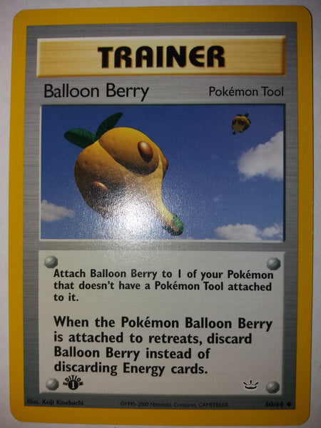 1st Ed 60/64 Balloon Berry Neo Revelations Pokemon Card Nr Mint - Mint