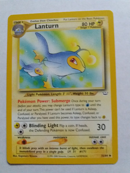 32/64 Lanturn Neo Revelations Pokemon Card Nr Mint - Mint