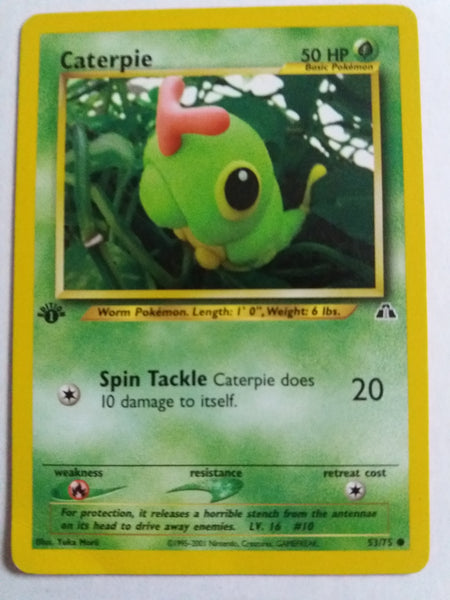 1st Ed 53/75 Caterpie “Neo Discovery” Nr. Mint – Mint