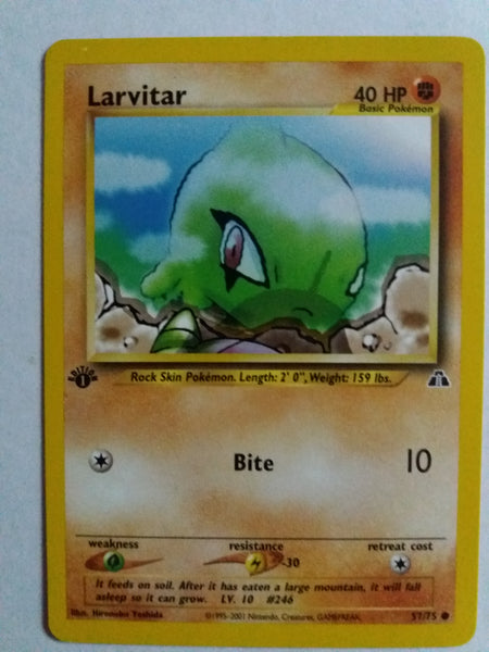 1st Ed 57/75 Larvitar “Neo Discovery” Nr. Mint – Mint