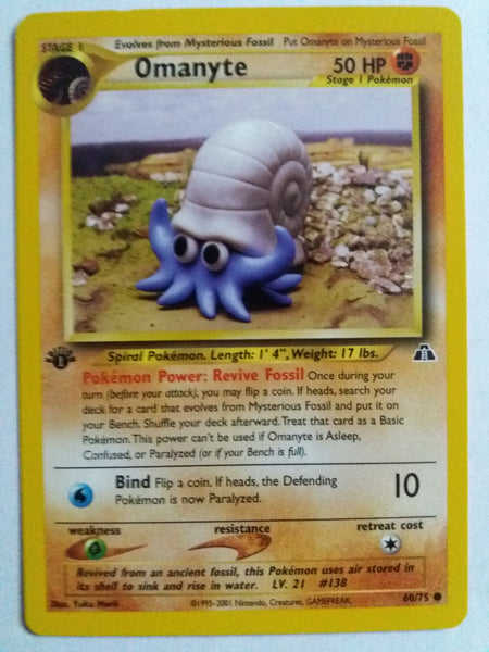 1st Ed 60/75 Omanyte “Neo Discovery” Nr. Mint – Mint