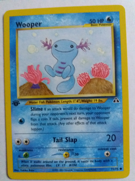 1st Ed 71/75 Wooper “Neo Discovery” Nr. Mint – Mint