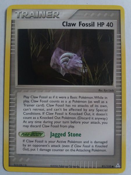 91/110 Claw Fossil “EX Holon Phantoms” Nr Mint – Mint