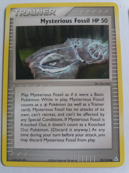 92/110 Mysterious Fossil “EX Holon Phantoms” Nr Mint – Mint