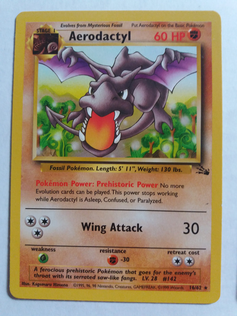 16/62 Aerodactyl Rare “Fossil” Nr. Mint – Mint – PokemonCardShop