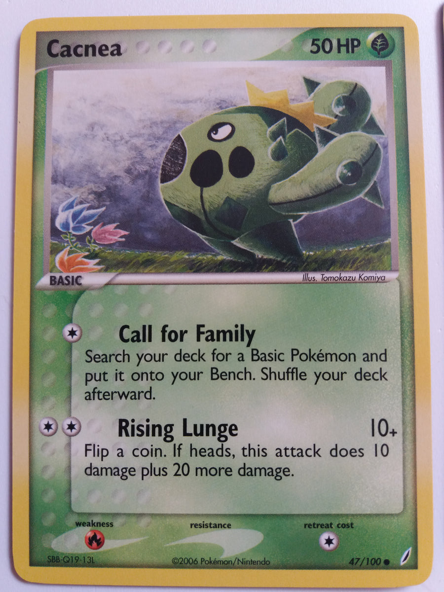47/100 Cacnea Non Holo Ex Crystal Guardians Set Nr Mint – Mint –  PokemonCardShop