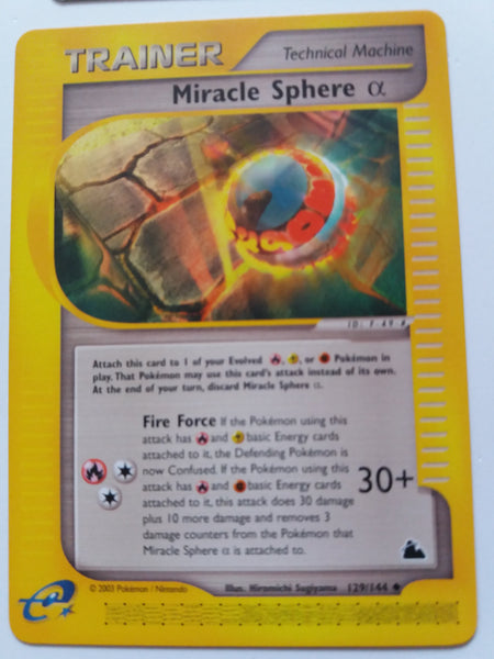 129/144 Miracle Sphere A Uncommon Non Holo Skyridge Set Nr Mint - Mint