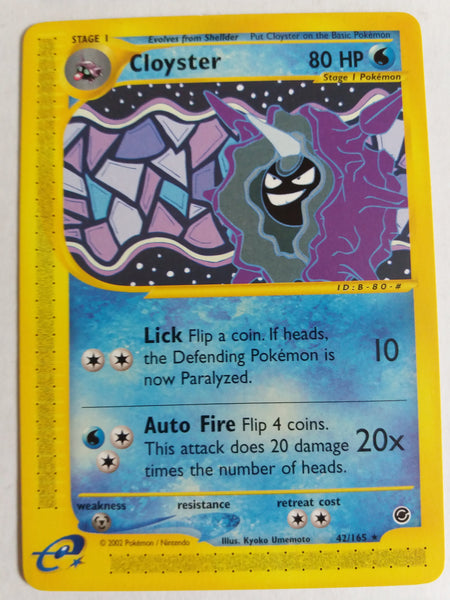 42/165 Cloyster Rare “Expedition” Nr. Mint – Mint