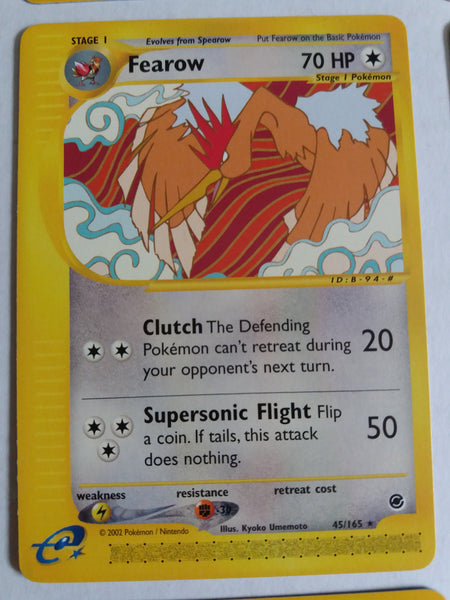 45/165 Fearow Rare “Expedition” Nr. Mint – Mint