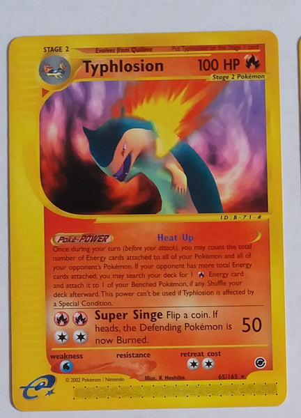 65/165 Typhlosion Rare “Expedition” Nr. Mint – Mint