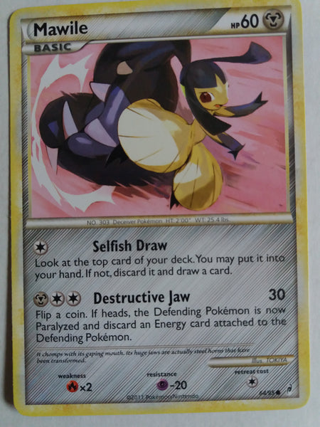 64/95 Mawile Non Holo Call Of Legends Set Nr Mint – Mint