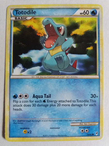 74/95 Totodile Non Holo Call Of Legends Set Nr Mint – Mint
