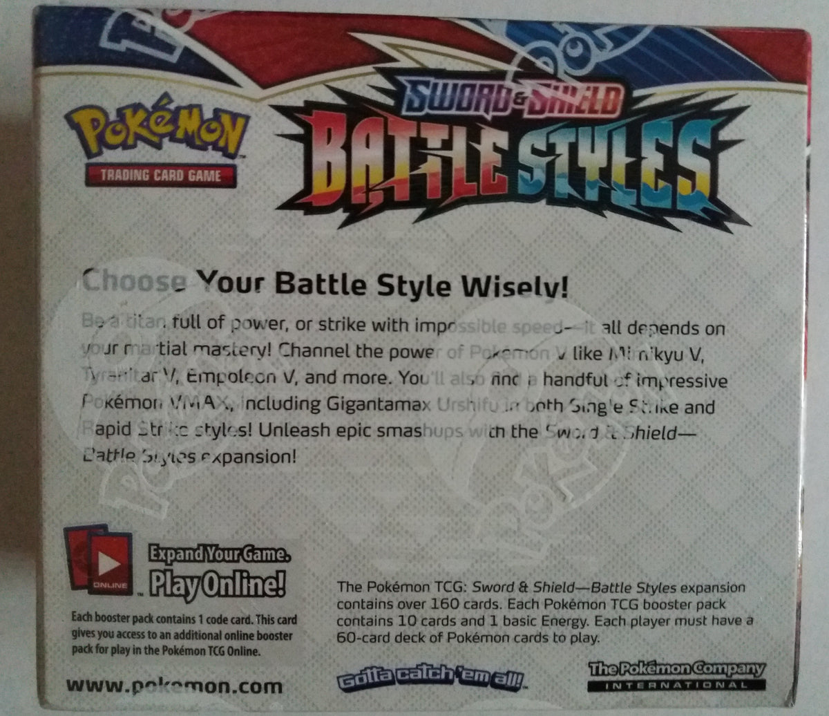 Pokemon TCG: Sword & Shield Battle Styles Booster Box