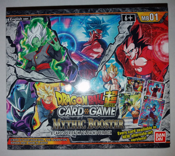 Dragon Ball Super Card Game Mythic Booster Box 2021 MB01 New & Sealed