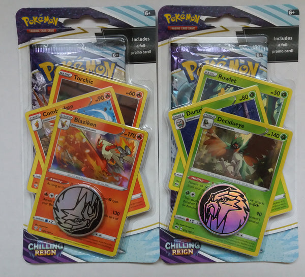 Pokemon Chilling Reign Checklane Booster Packs With 3 Promos