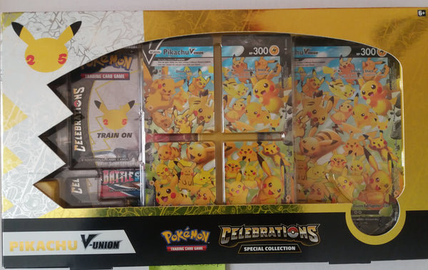 Pokemon Pikachu V  Union Box Celebrations Special Collection 25th Anniversary