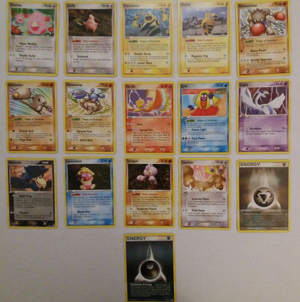 /115 Complete Non Holo Set Ex Unseen Forces Pokemon Cards. No Ex or Goldstars Inc