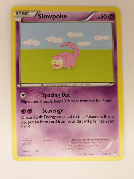 32/83 Slowpoke Common Generations Set Pokemon Card Nr Mint - Mint
