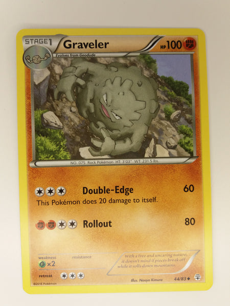 44/83 Graveler Uncommon Generations Set Pokemon Card Nr Mint - Mint