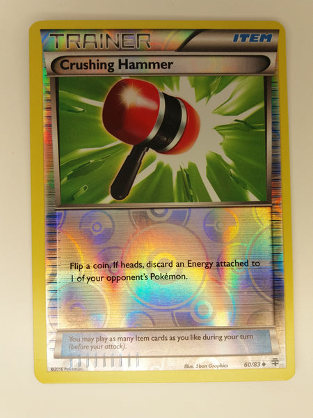 60/83 Crushing Uncommon Hammer Rev Holo Generations Set Pokemon Card Nr Mint - Mint