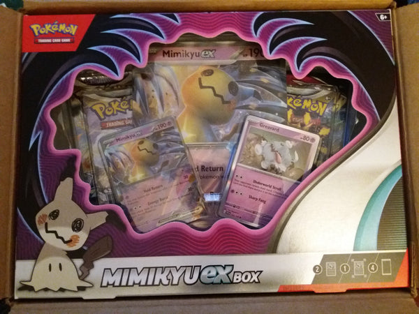 MIMKYU EX BOX INC 4 BOOSTER PACKS 3 X PROMO POKEMON CARDS