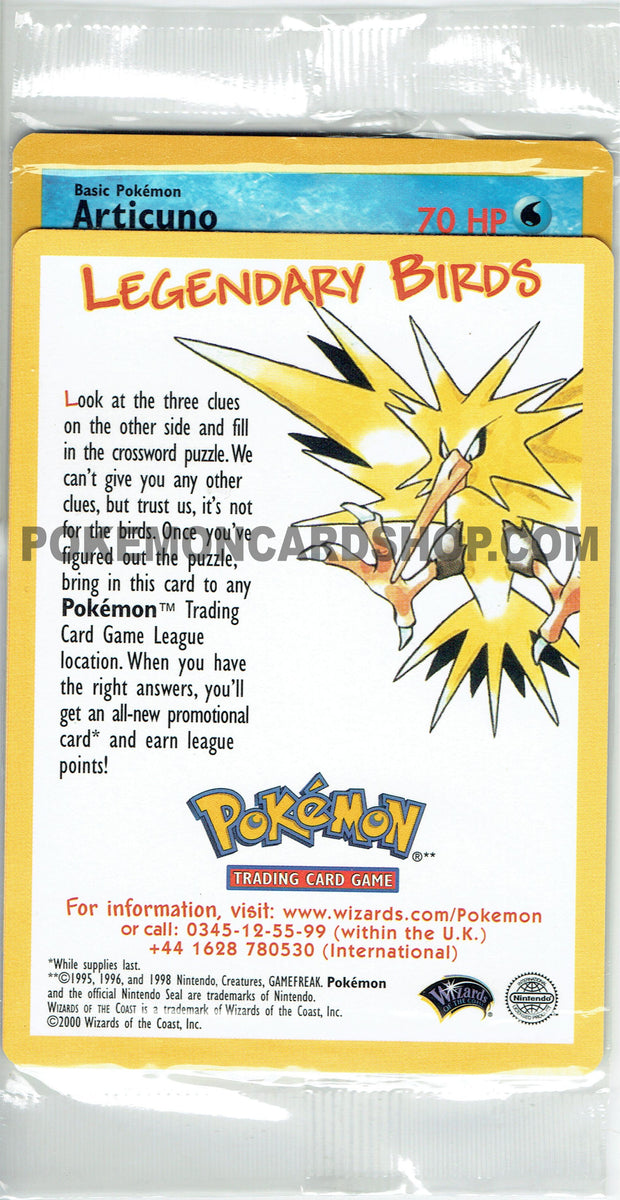 legendary bird pokemon card value Set of 3 Legendary Birds Promos Sealed 21 Moltres, 22 Articuno & 23 Za – PokemonCardShop