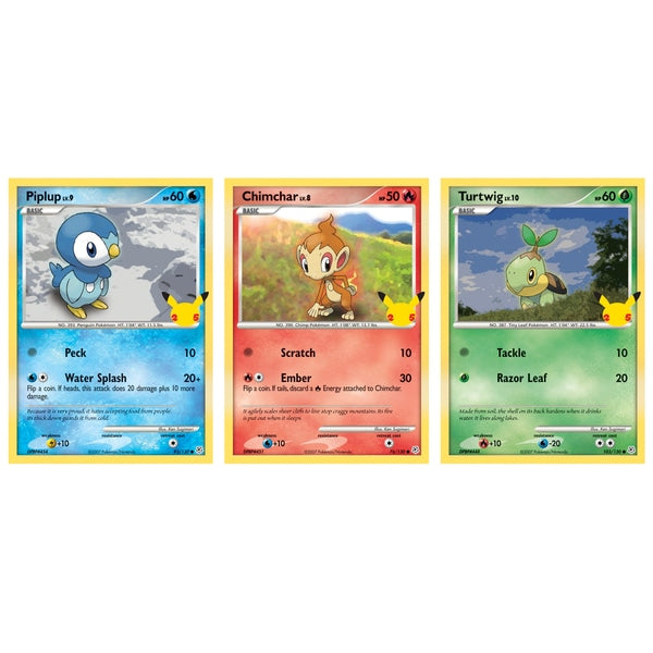 Pokémon Trading Card Game 25th Anniversary Sinnoh Starters Pack