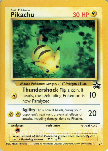 # 27 Pikachu Promo Pokemon Card Nr Mint - Mint