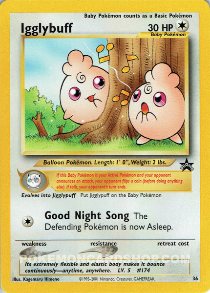 # 36 Igglypuff Promo Pokemon Card Nr Mint - Mint