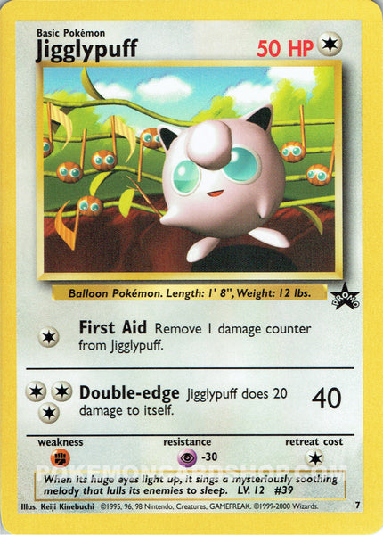# 7 Jigglypuff Promo Pokemon Card Nr Mint - Mint