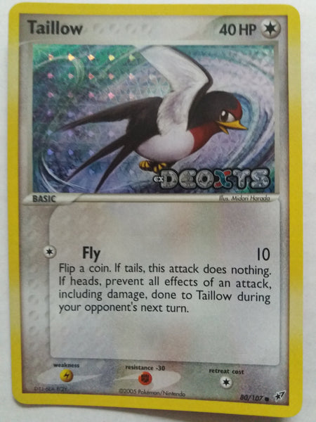 80/107 Taillow “EX Deoxys” Reverse Holo Nr. Mint – Mint