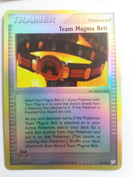 81/95 Team Magma Belt Reverse Holo “EX Team Magma vs Team Aqua” Nr. Mint – Mint