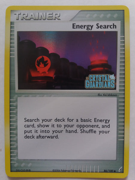 86/100 Energy Search Reverse Holo “EX Crystal Guardians” Nr. Mint – Mint