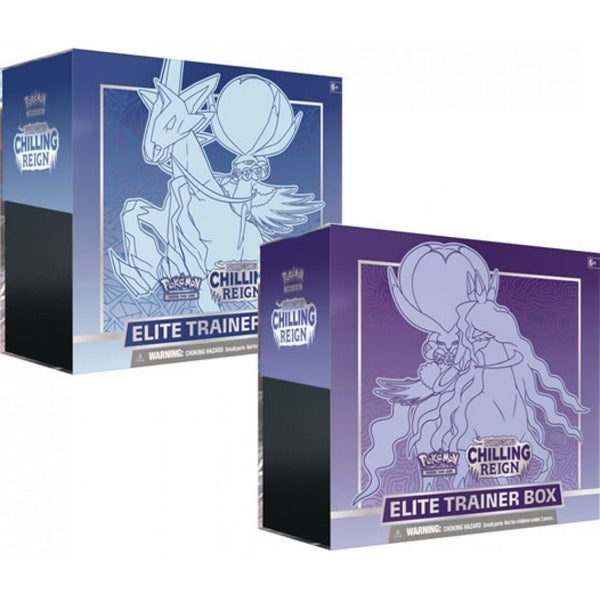 1 x Chilling Reign Elite Trainer Box  ETB (1 of 2 Designs) ICE RYDER OR SHADOW RYDER