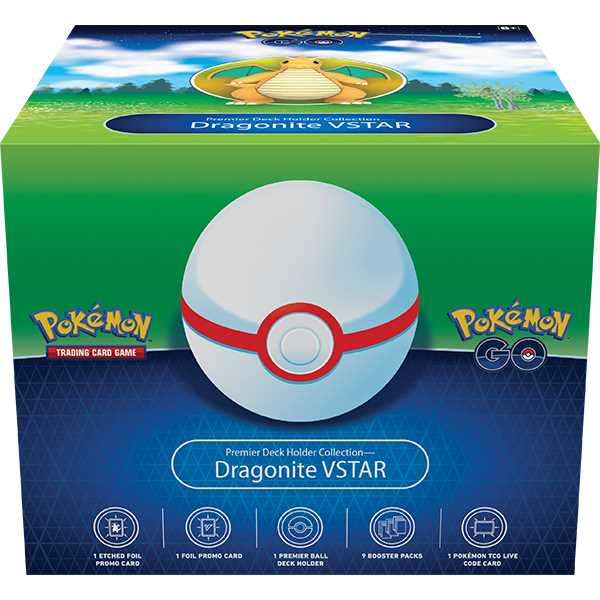 Pokemon Go - Premier Ball Deck Holder Collection Dragonite VSTAR