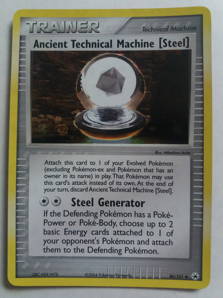 86/101 Ancient Technical Machine Steel Rev Holo “EX Hidden Legends” Nr. Mint – Mint
