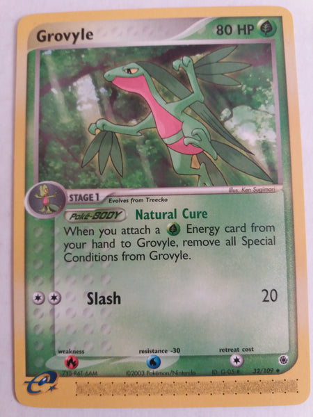 32/109 Grovyle Ex Ruby & Sapphire Set Nr Mint – Mint