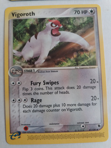 47/109 Vigoroth Ex Ruby & Sapphire Set Nr Mint – Mint