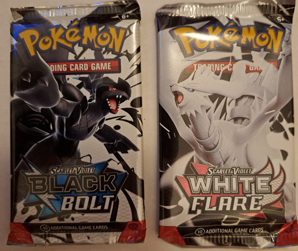 Pokemon S&V 10.5 Black Bolt & White Flare Booster Packs
