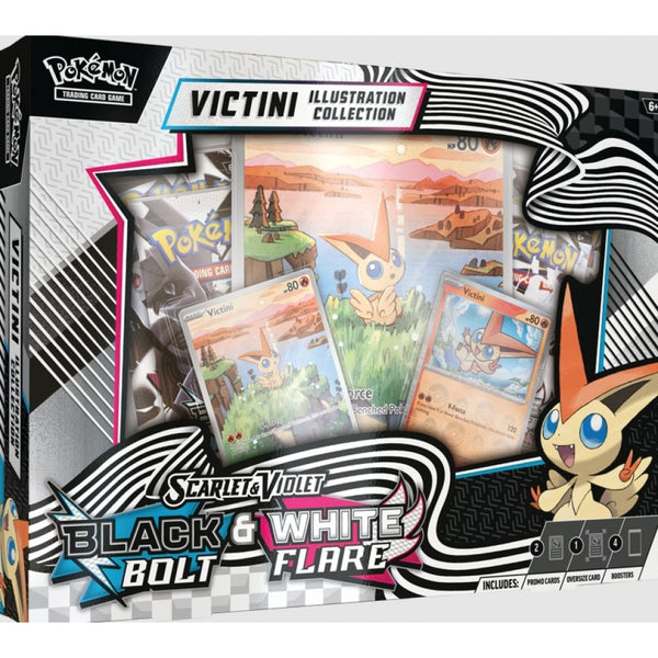 Pokemon S&V 10.5 Black Bolt & White Flare Unova Victini Illustration Collection Pre Orders