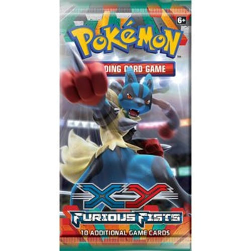 Pokemon Xy3 Furious Fists Booster Pack (Random Art)
