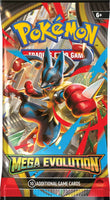 Pokemon 1 x Mega Evolution Booster Pack (Random Art)