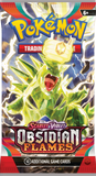 Pokemon 1 x SV3 Obsidian Flames Singles Booster Pack (Random Art)